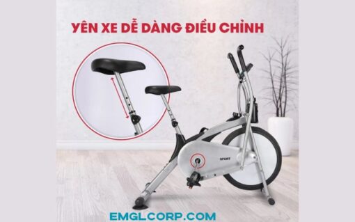 Xe đạp tập thể dục gym trong nhà Kyta Sport X10 bánh đà 5kg khung thép không gỉ