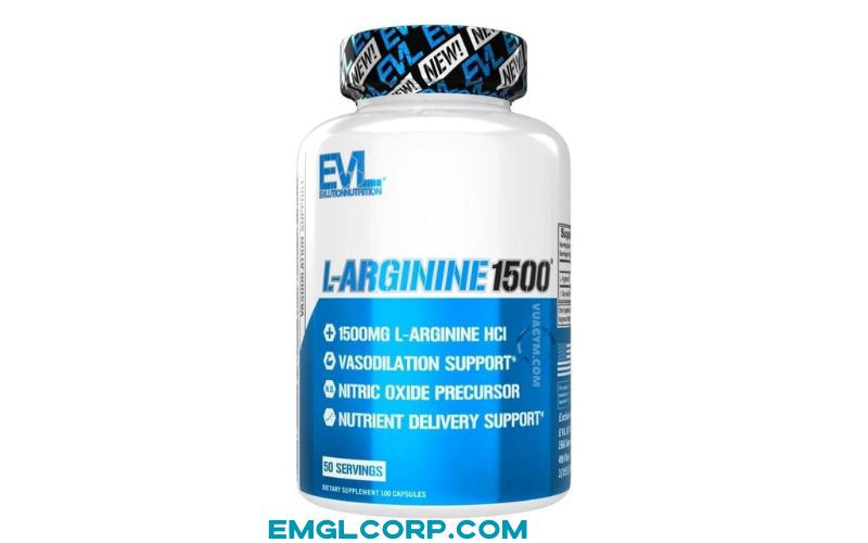 EVL L-Arginine 1500mg giúp nâng cao hiệu suất tập luyện bằng cách cải thiện tuần hoàn máu, cung cấp nhiều oxy và dưỡng chất hơn đến các cơ bắp