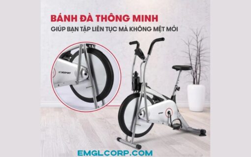 Xe đạp tập thể dục gym trong nhà Kyta Sport X10 bánh đà 5kg khung thép không gỉ